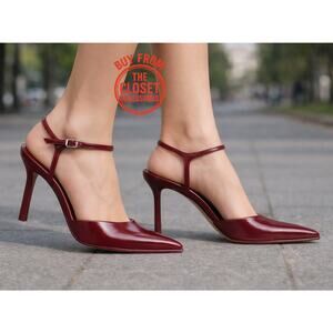 ZARA Red Pointed Toe Slingback Heels NWT | Sizes 7.5, 9, 10